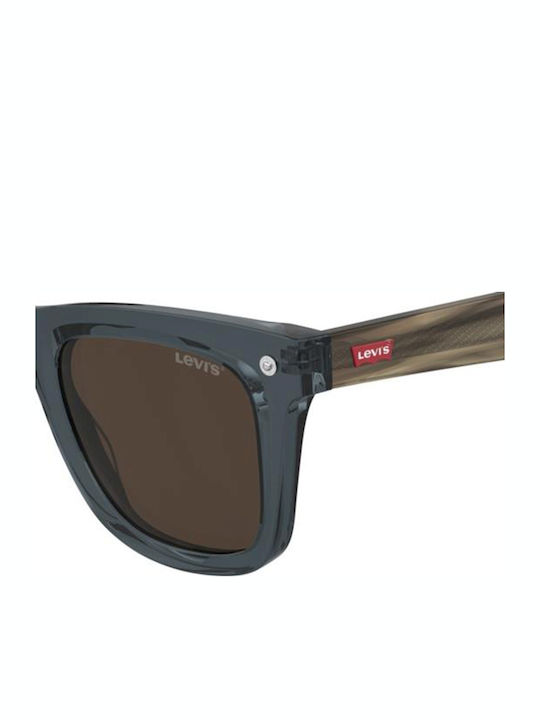 Levi's Unisex Γυαλιά Ηλίου με Γκρι Κοκκάλινο Σκελετό και Καφέ Φακό 207710PJP5070