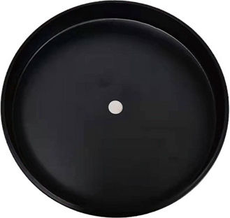 Eurolamp Ροζέτα Οροφής για Φωτιστικά Μαύρη 145-68579