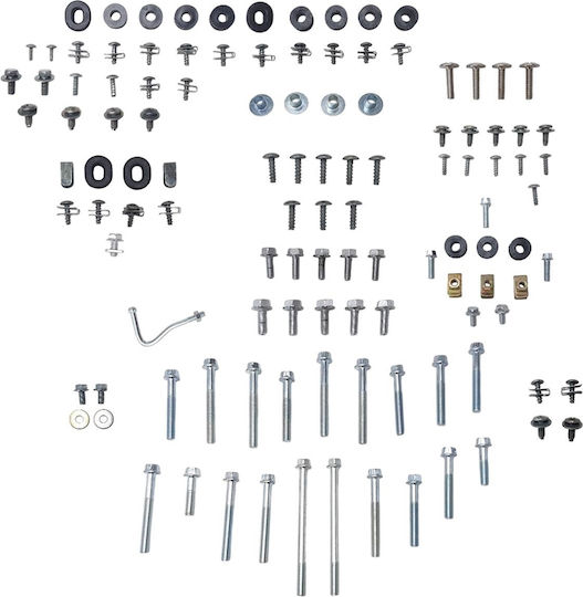 Kit complet de șuruburi pentru plastic și motor Kawasaki Kaze-r 115 Indonezia