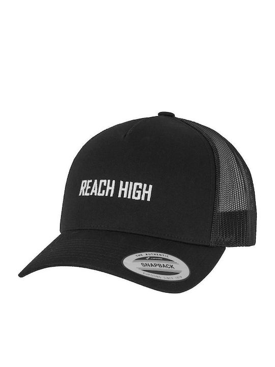 Reach High Retro Trucker Cap Black One