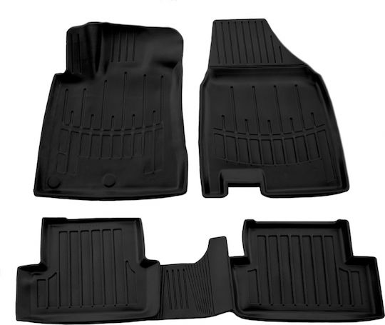 Race Axion Set of Front and Rear Mats 4pcs Tray Type for Nissan Qashqai 2007-2014 Black