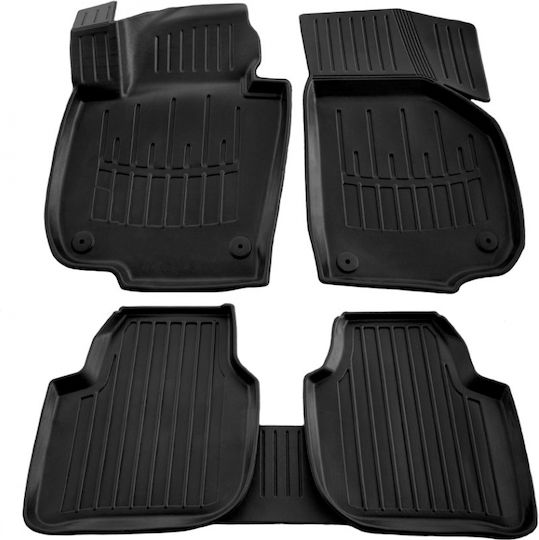 Race Axion Set of Front and Rear Mats 5pcs Tray Type for Skoda Superb 2008-2015 Black
