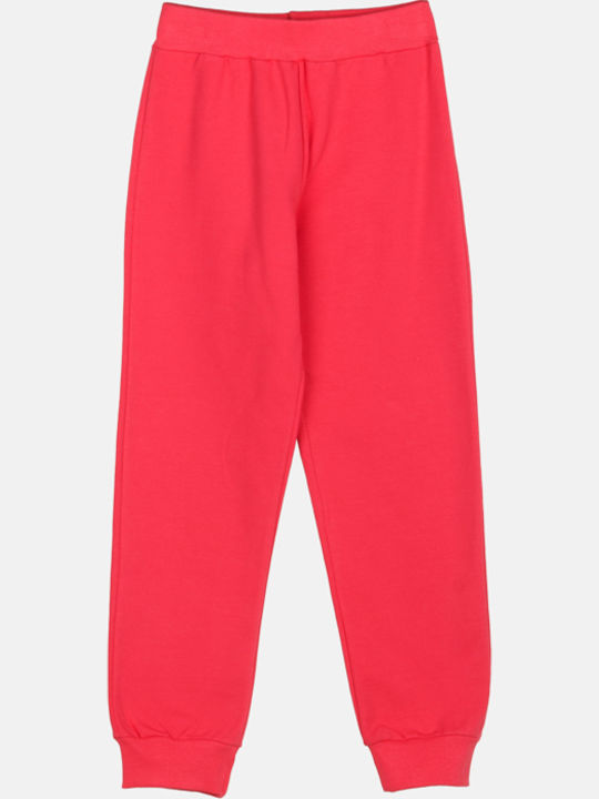 Kids Sweatpants Set Coral 3pcs