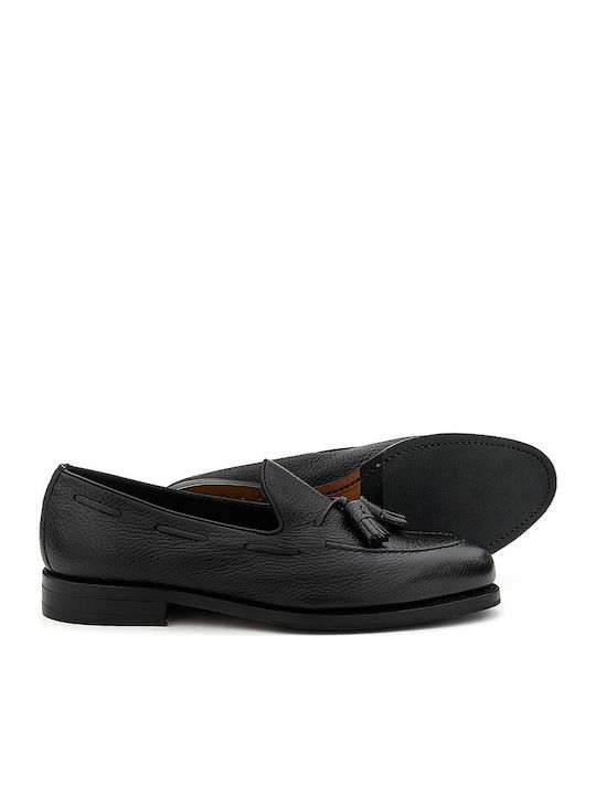 Leder Herren Mokassins in Schwarz Farbe