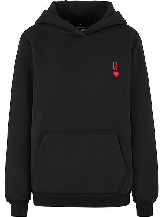 Damen Sweatshirt Kapuzen Black