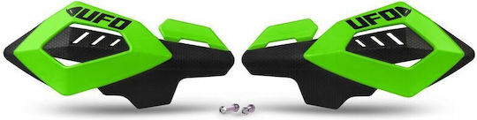 UFO Motorcycle Protective Hand Guards in Green Colour
