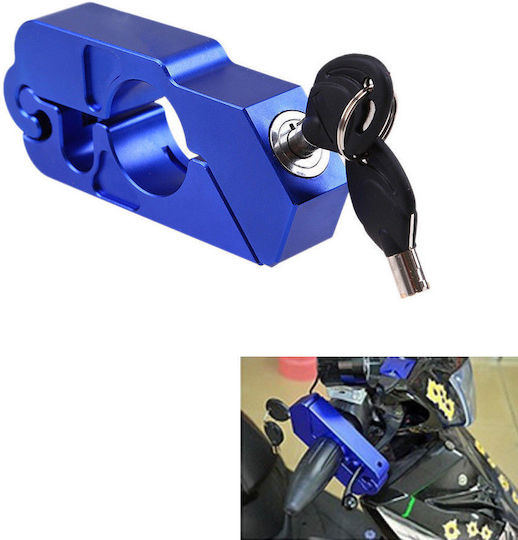 Caps Lock Motorcycle Lever Lock in Blue