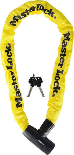 Master Lock 90cm Motorcycle Anti-Theft Chain with Lock in Yellow -02