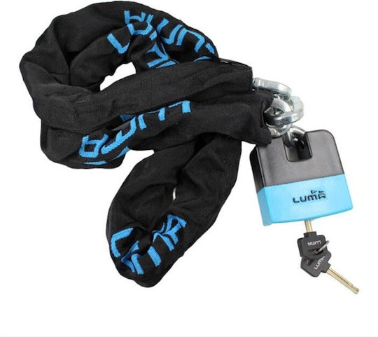 Luma Enduro 2870 170cm Motorcycle Anti-Theft Chain with Lock in Black