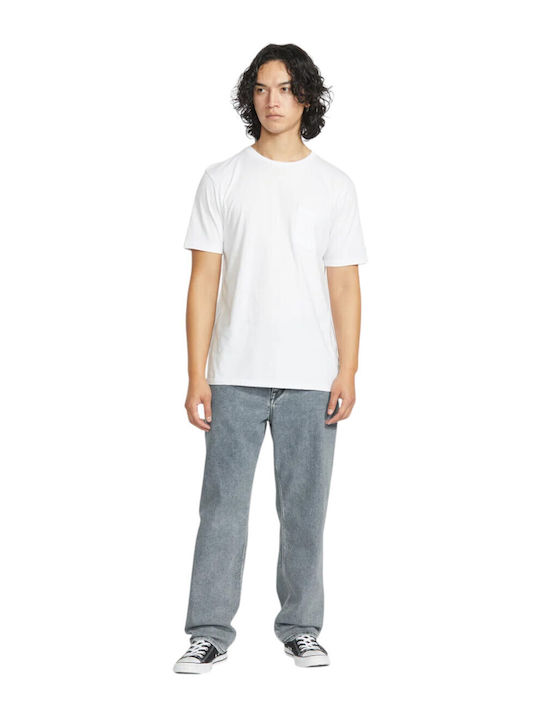 Modown Men's Jeans Pants Relaxed Tapered Fit Ash Blue