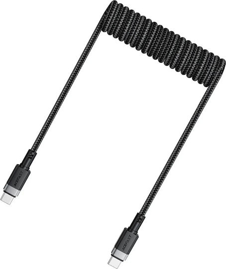 Acefast Braided USB 2.0 Cable USB-C male - USB-C 60W Μαύρο 1.2m C14-03
