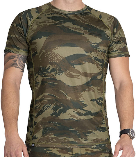 Pentagon Short Sleeve T-shirt Army Body Shock In Brown Colour Pentacamo