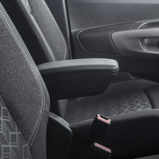 Rati Armster Car PU Armrest for Renault Twingo Smart ForTwo / ForFour 2014+ Black