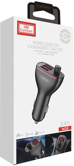 Earldom FM Transmitter Autovehicul cu Bluetooth