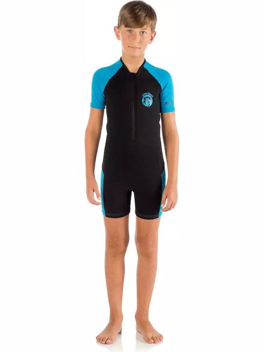 CressiSub Little Shark Kids Wetsuit Playsuit with Zip Light Blue 2mm