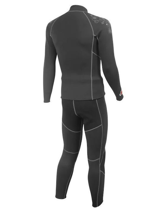 Aropec Super-Stretch Diving Jacket with Zip Black 3mm