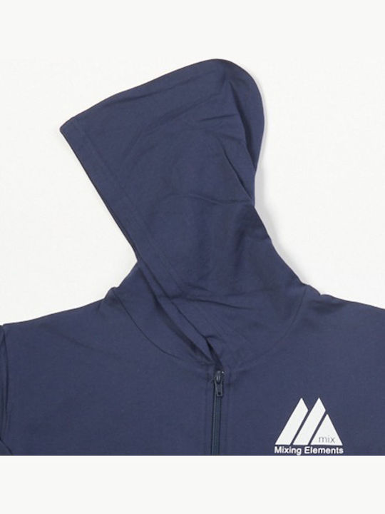 Kids Cardigan with Hood Navy Blue