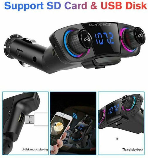 Rolinger FM Transmitter Autovehicul cu USB 3.1A 12-24V RL-