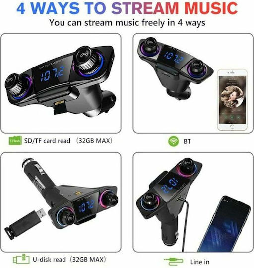 Rolinger FM Transmitter Autovehicul cu USB 3.1A 12-24V RL-