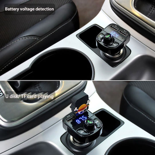 FM Transmitter Αυτοκινήτου με USB / MicroSD / Bluetooth