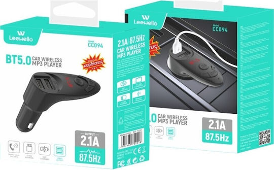 Leewello FM Car Transmitter with Bluetooth / USB