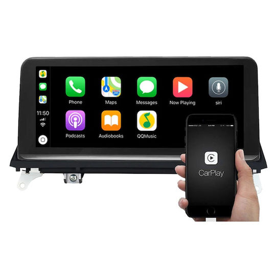 Bizzar Car Audio System for BMW X5 / X6 2007-2010 Bluetooth USB AUX Wi-Fi GPS Apple CarPlay Android Auto with 10.25 Inch Touch Screen