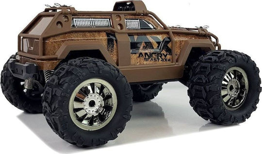 Lean Toys Радиоуправляемо Автомобил Чудовищен камион 4WD Кафяв