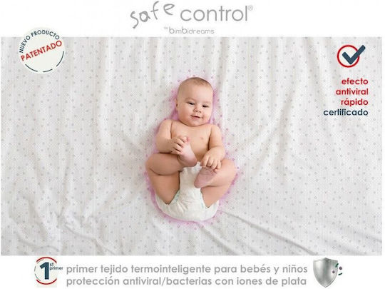 Bimbidreams Детски Чаршаф За Количка Памучен с Ластик Thermointelligente Бежов 60x120см