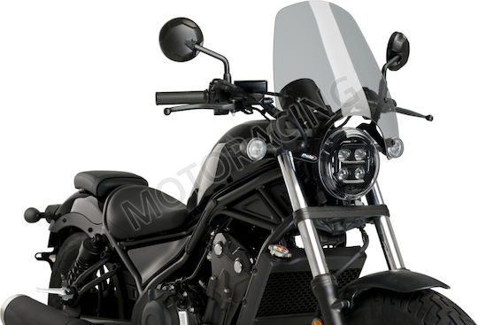 Parbriz Touring Puig Naked New Generation pentru Honda CMX 500 Rebel Ușor Fumuriu