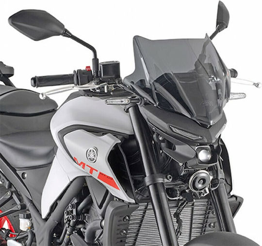 Givi 4128S Motorcycle Windshield & Windscreen Tinted Visor for Kawasaki Z 650 / Z900 for Yamaha MT-03 4128S