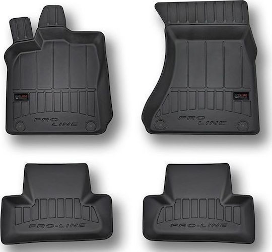 Frogum Set of Front and Rear Mats 4pcs Tray Type for Audi Q5 2008-2017 Black