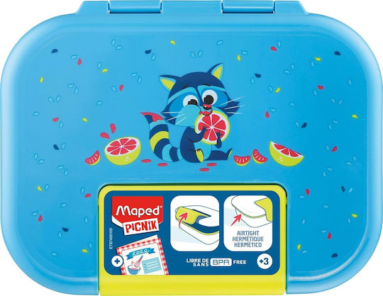 Maped Picnik Recipient pentru copii din plastic 0.9lt Albastru deschis