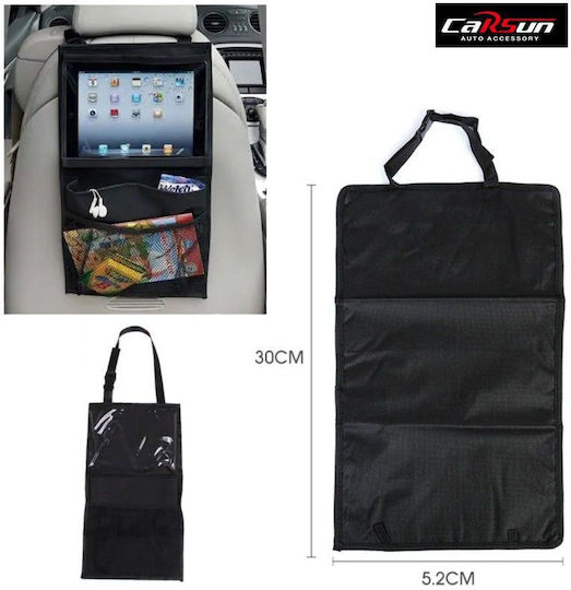 Carsun Car Back Seat Organizer για Τάμπλετ Μαύρη LA837