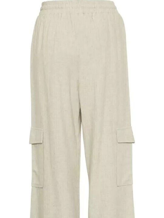 Dama Tesatura Pantaloni Oatmeal
