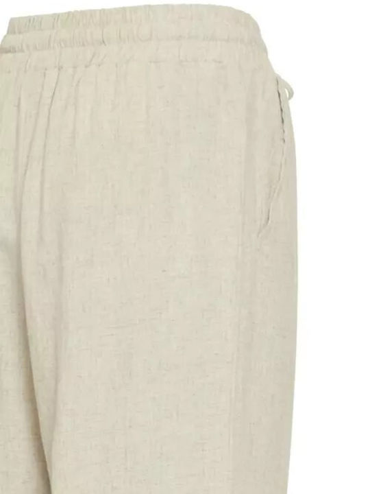 Dama Tesatura Pantaloni Oatmeal