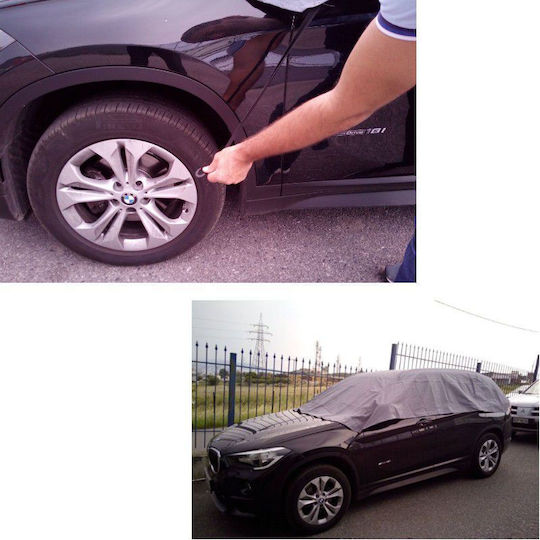 Autoline TopCover Ημικουκούλα Αυτοκινήτου με Τσάντα Μεταφοράς 292x147x50cm Αδιάβροχη Large