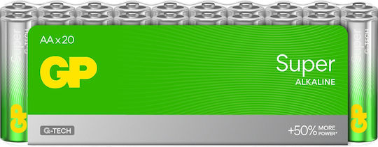 GP Batteries Baterii Alcaline AA 1.5V 20buc