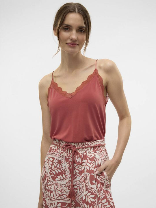Women's Lingerie Top with Lace Marsala