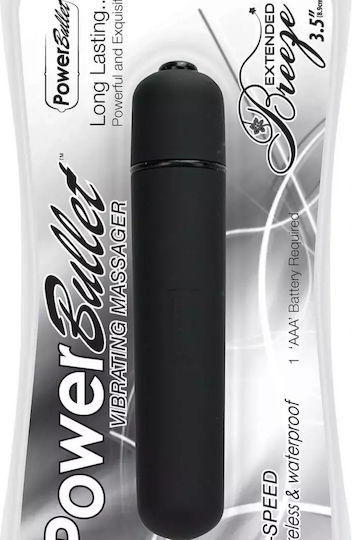 Power Bullet Extended Breeze Klassisch Vibrator 8.50cm Black