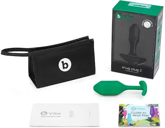 b-Vibe Snug Plug 2 Dop Anal Verde 11.4cm