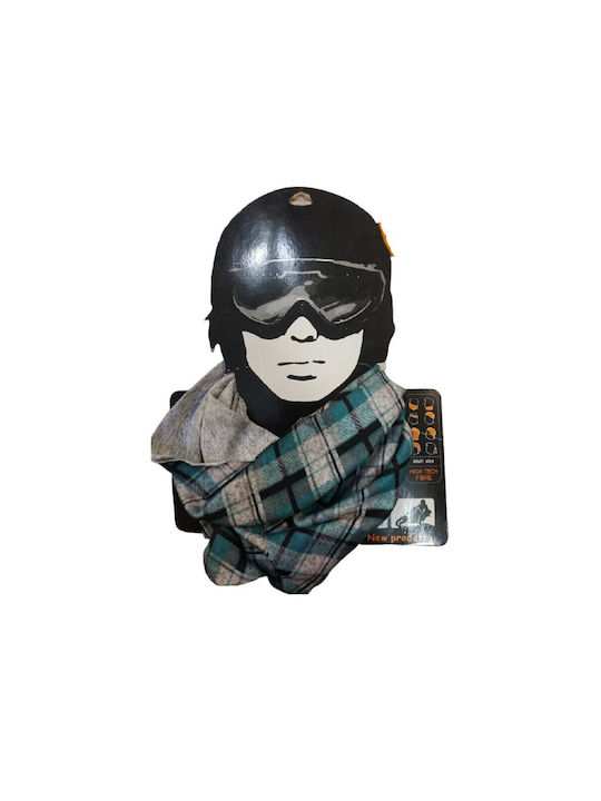 Halswärmer für Motorradfahrer Gray / Blau Farbe
