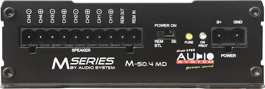 Audio System Αυτός είναι ο Ενισχυτής Αυτοκινήτου 4 Kanäle