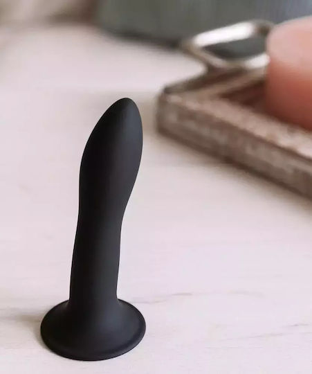 Adrien Lastic Hitsens S05 Dual Density Silicone Dildo Glass Dildo Black 12.9cm