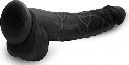 Master Cock Hung Harry Ρεαλιστικό Dildo με Όρχεις και Βεντούζα Μαύρο 76cm
