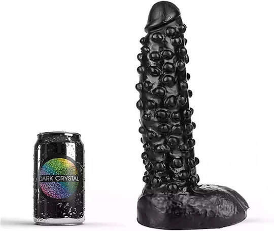 All Black Graeme Ρεαλιστικό Dildo με Όρχεις Μαύρο 26.5cm