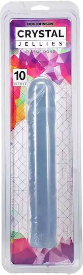Doc Johnson Crystal Jellies Classic Dong Ρεαλιστικό Dildo Clear 25cm