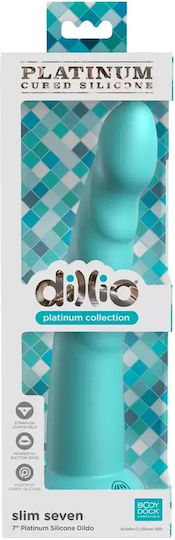 Pipedream Slim Seven Ρεαλιστικό Dildo με Βεντούζα Teal 18cm