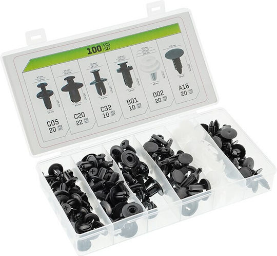 CarMotion Car Plastic Clips 100pcs
