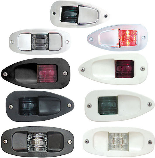 Lalizas Lalizas Boat Lighting 7 Lights without Poles Side Red 112.5 Degrees with Chrome Shell
