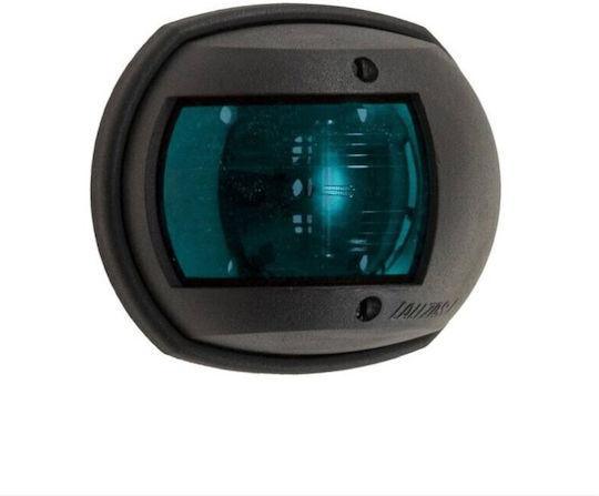 Lalizas Cyclic 12 Boat Light Without Pole Side Green 112.5 Degrees with Black Shell